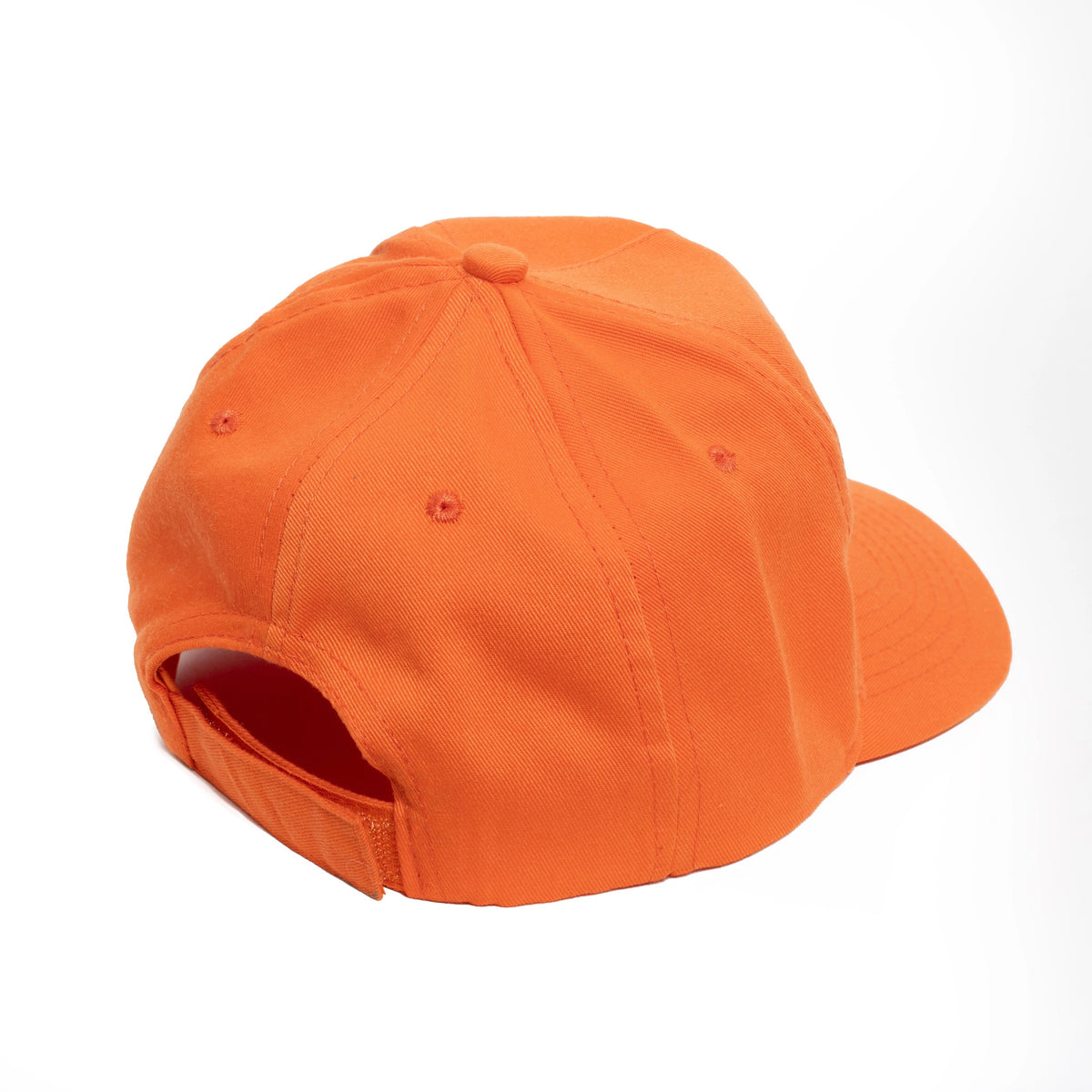 Children's Baseball Cap in Bright Orange Organic Cotton with Golden Retriever Embroidered Patch