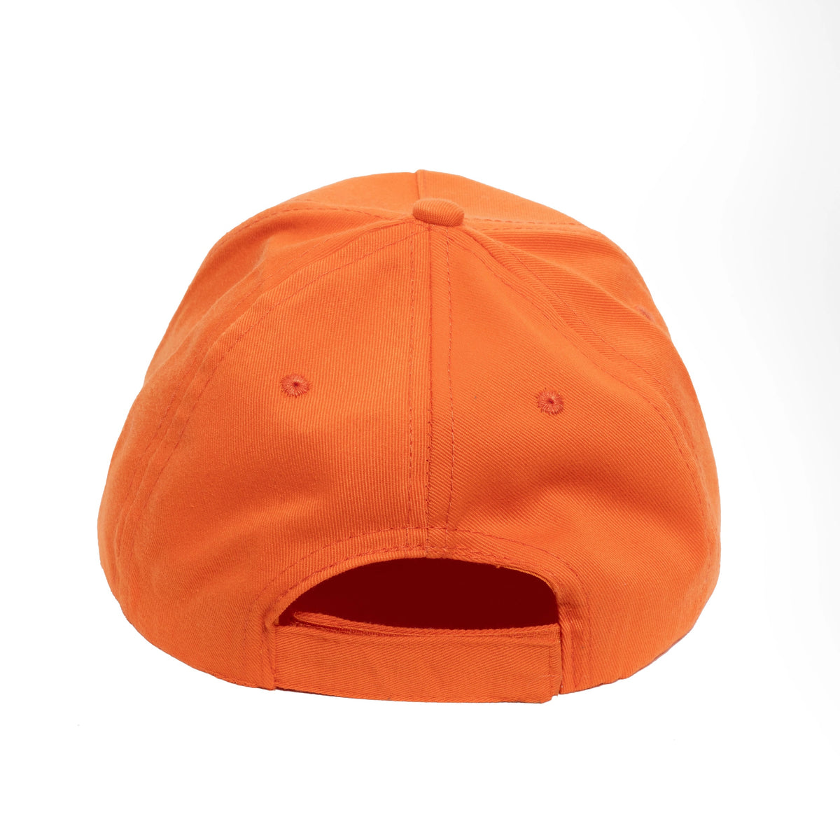 Children's Baseball Cap in Bright Orange Organic Cotton with Golden Retriever Embroidered Patch